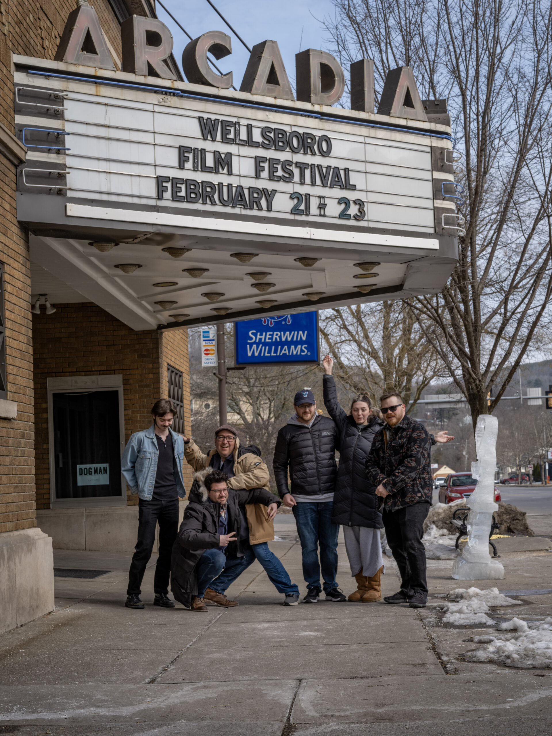 goofy shot marquee day wellsboro film festival