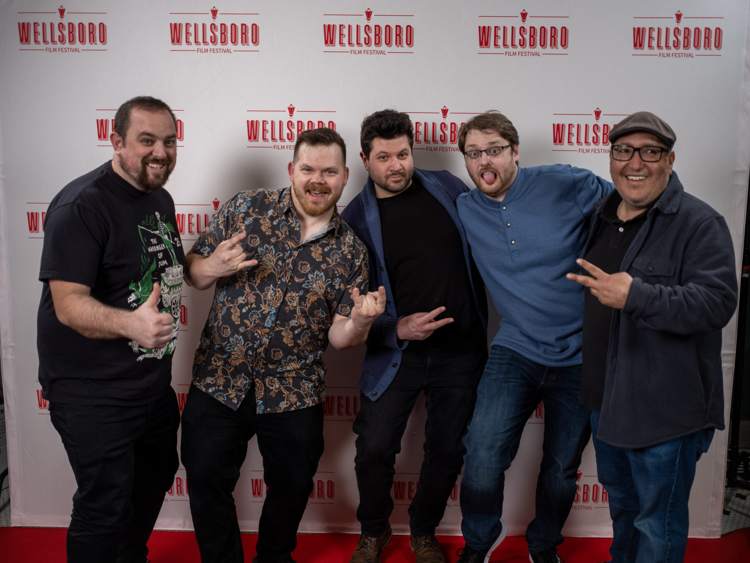 wellsboro film festival team step and repeat